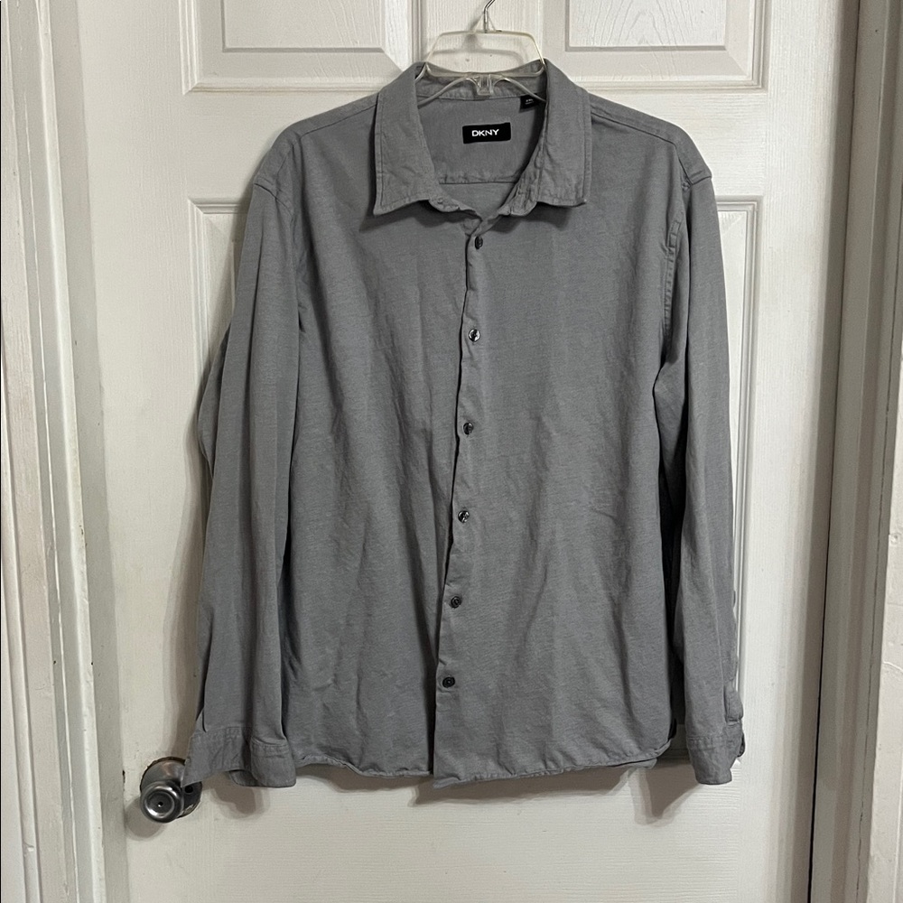 DKNY Men's Gray Lightweight Shirt